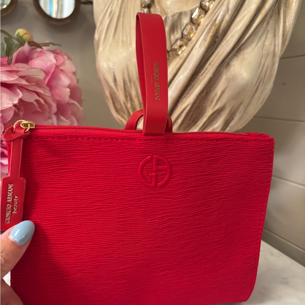 NEW Red Beauty Zipper Wristlet
